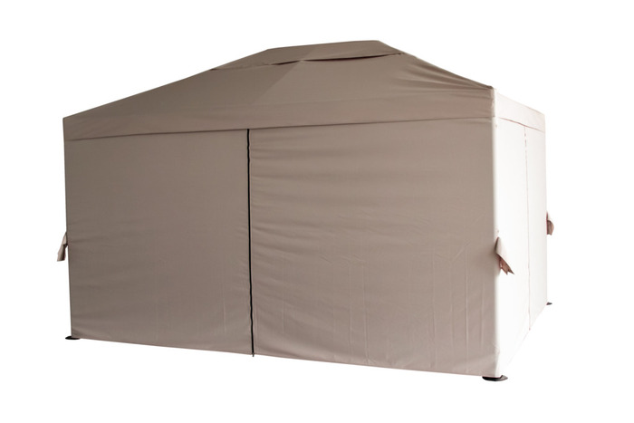 Luksus pavillon 3 x 4 m beige og sort 
